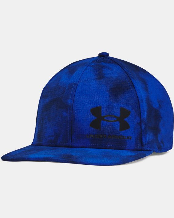 Men's UA Iso-Chill ArmourVent™ Flat Brim Cap, Blue, pdpMainDesktop image number 0